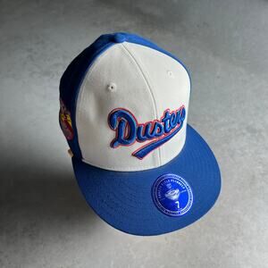 McAllen Dusters Fitted Hat 7 Texas Lone Star Cap Ebbets Field Flannels NWT